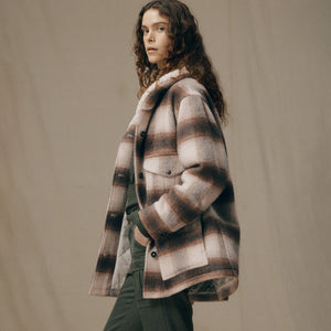 Kodiak shawl collar coat für damen von Filson | Cream / brown shadow (Beige)