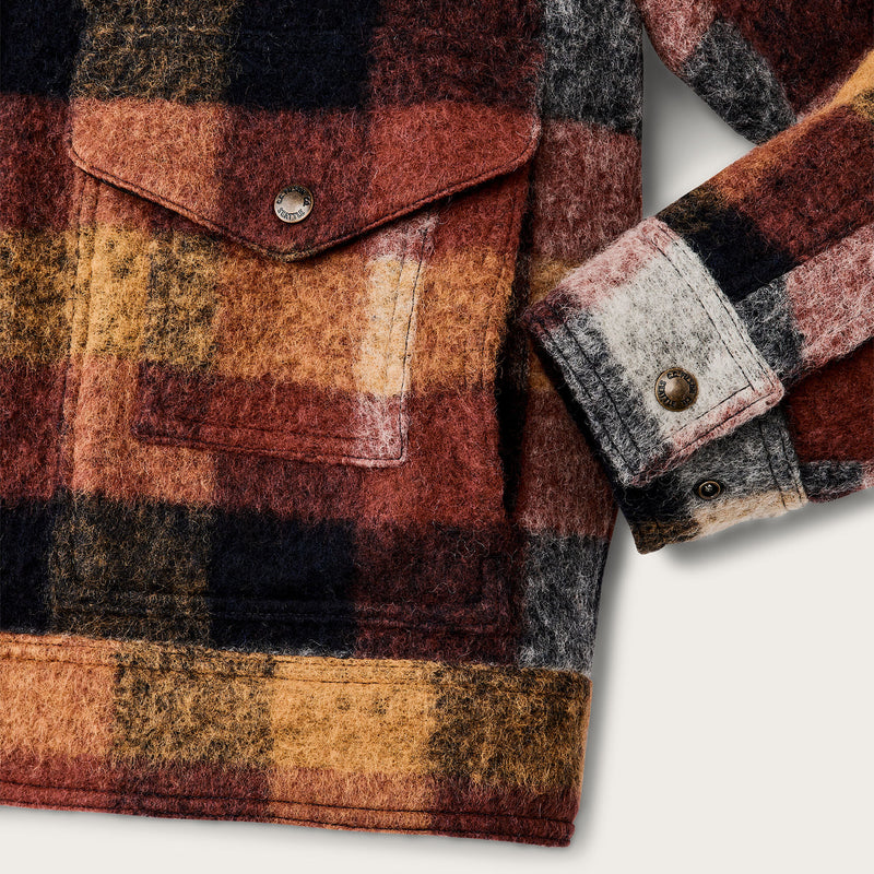 Women’s blanket wool jacket von Filson | Red / orange / black (Multicolor)