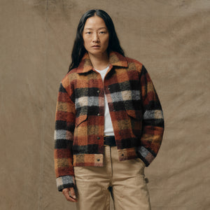 Women’s blanket wool jacket von Filson | Red / orange / black (Multicolor)