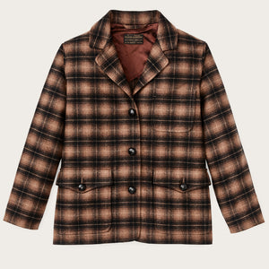 Unconstructed wool blazer für damen von Filson | Bronze brown plaid (Brown)