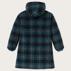 Manteau femme réversible laine polaire par Filson | Dark teal (Blue)