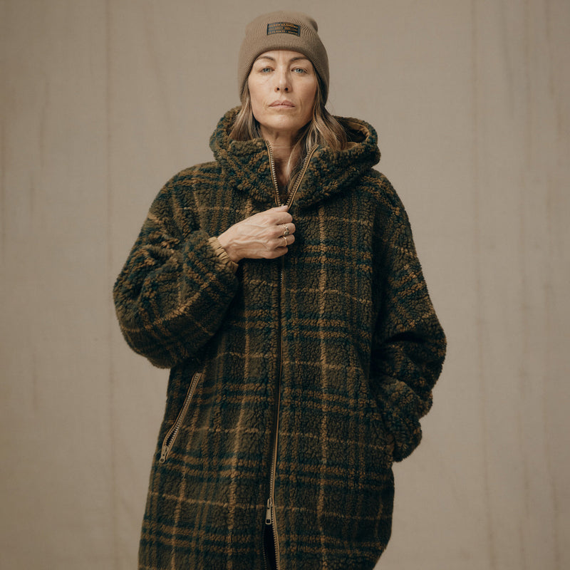 Manteau femme réversible laine polaire par Filson | Tan (Brown)