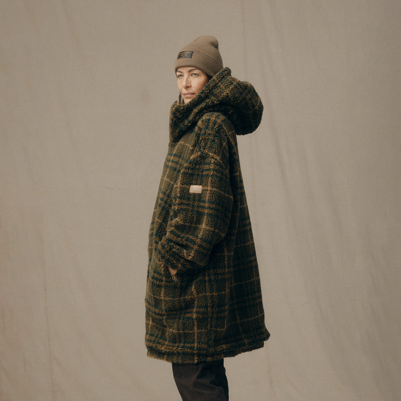 Manteau femme réversible laine polaire par Filson | Tan (Brown)