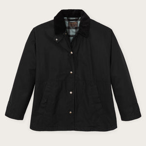 Women’s harbor front waxed jacket by Filson | Black (Black)