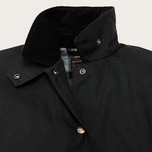 Women’s harbor front waxed jacket by Filson | Black (Black)