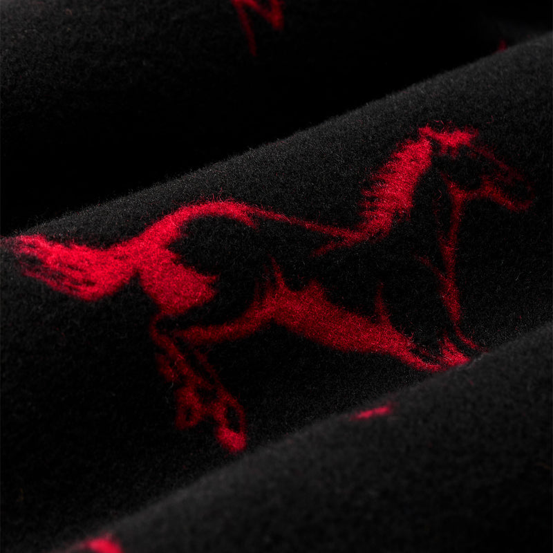 Women’s jacquard wool cruiser by Filson | Black / red western