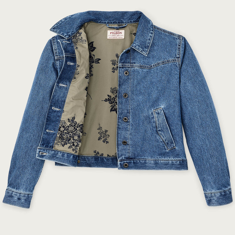 Women's western denim jacket von Filson | Light indigo (Blue)