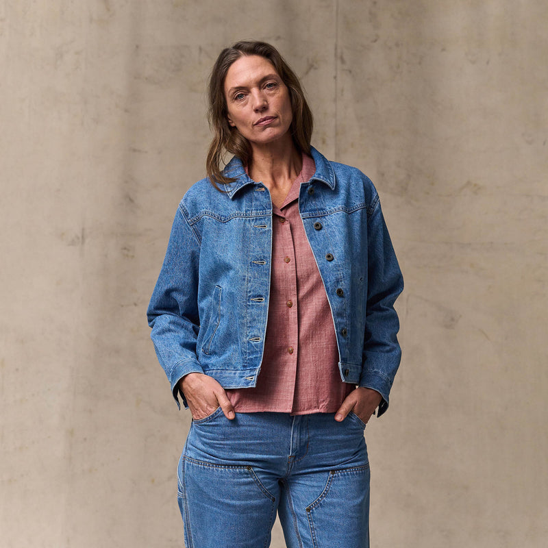 Women's western denim jacket von Filson | Light indigo (Blue)