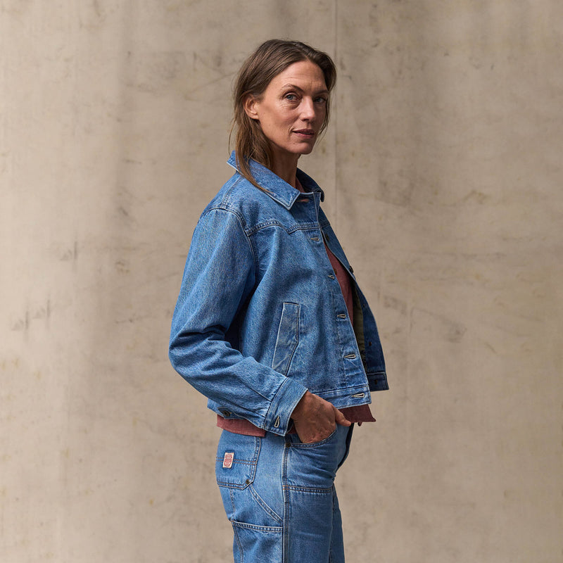 Women's western denim jacket von Filson | Light indigo (Blue)