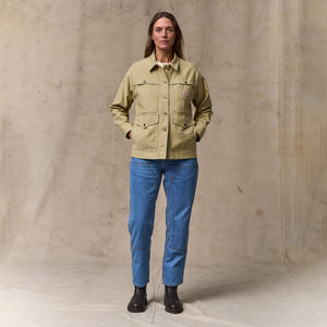 Women's reverse sateen cruiser jacket von Filson | Antique khaki (Yellow)