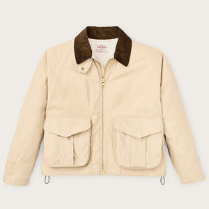 Women's dry wax short work jacket von Filson | Quail tan (Yellow)