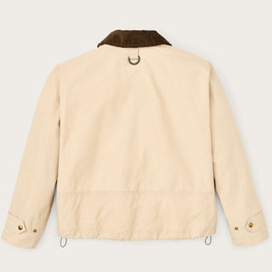 Women's dry wax short work jacket von Filson | Quail tan (Yellow)