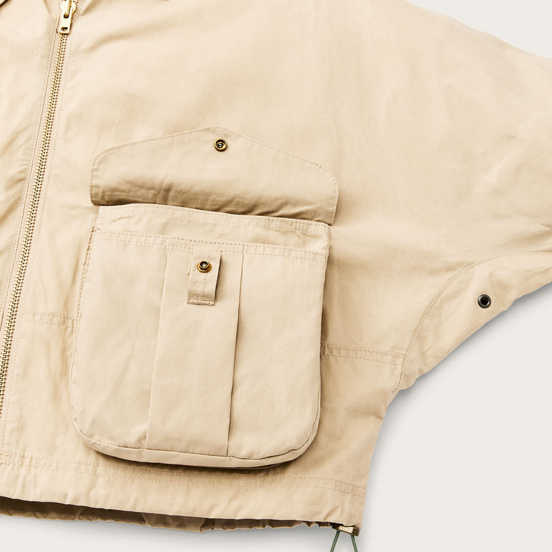 Women's dry wax short work jacket von Filson | Quail tan (Yellow)