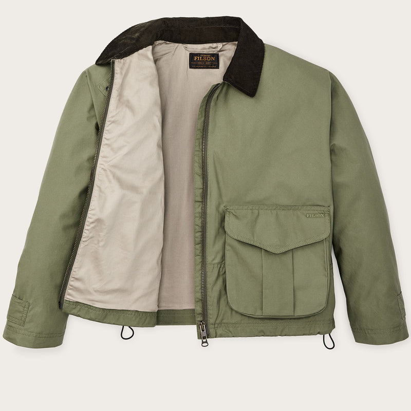 Women's dry wax short work jacket von Filson | Slate olive (Green)