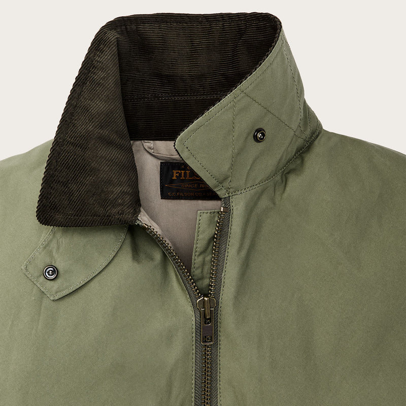 Women's dry wax short work jacket von Filson | Slate olive (Green)