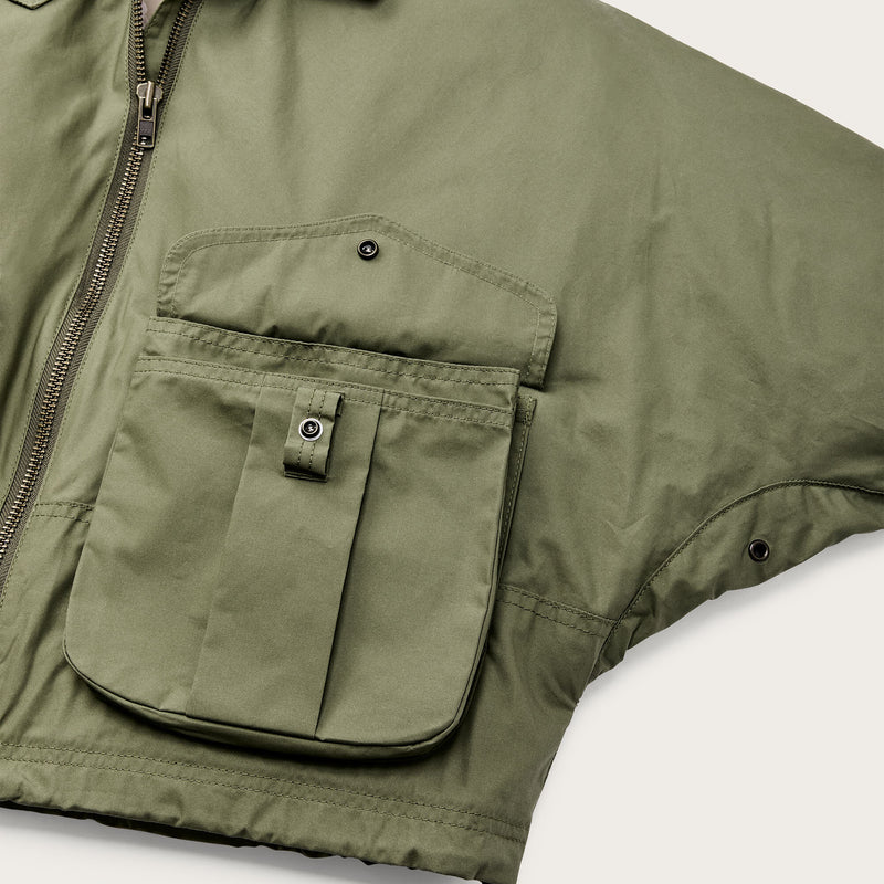 Women's dry wax short work jacket von Filson | Slate olive (Green)