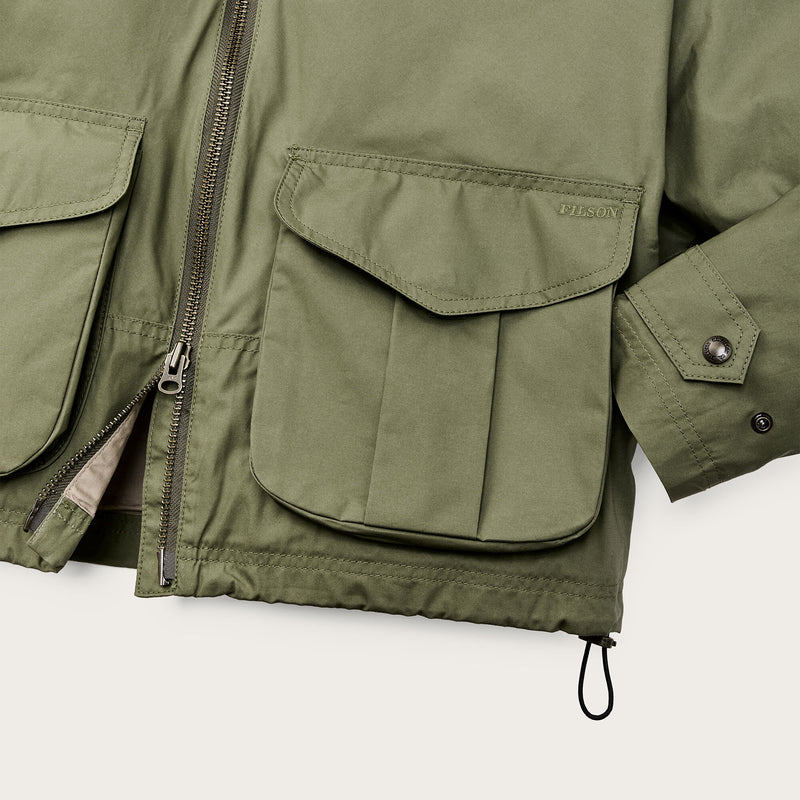 Women's dry wax short work jacket von Filson | Slate olive (Green)