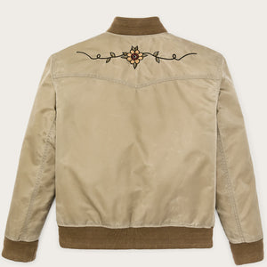 Women's western satin jacket von Filson | Silver sage (Beige)