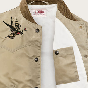 Women's western satin jacket von Filson | Silver sage (Beige)