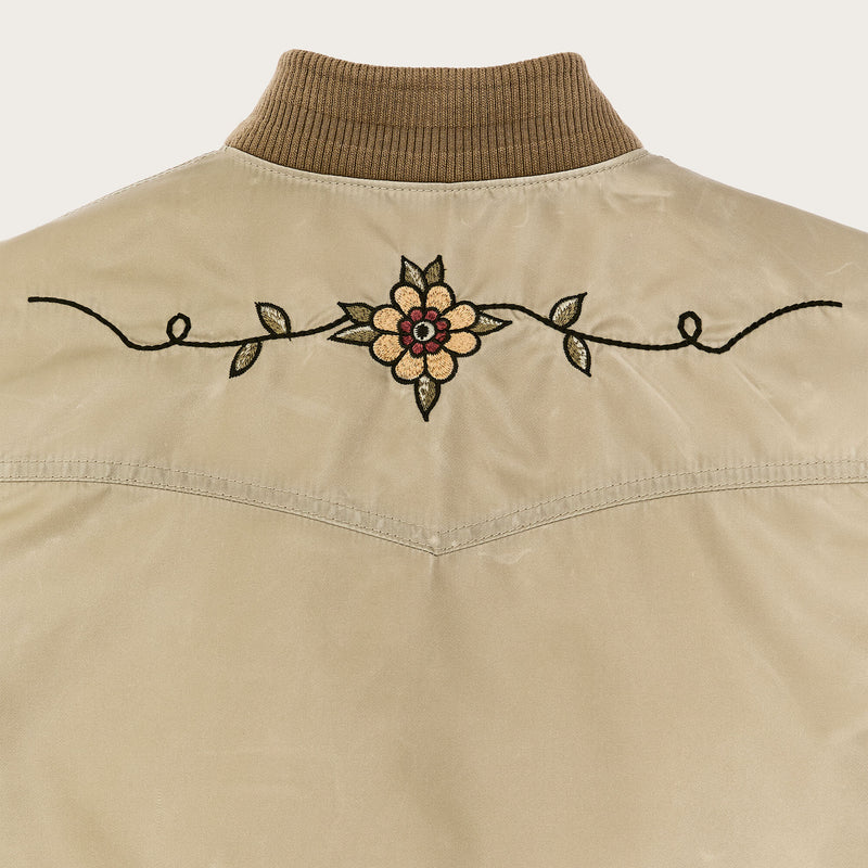 Women's western satin jacket von Filson | Silver sage (Beige)