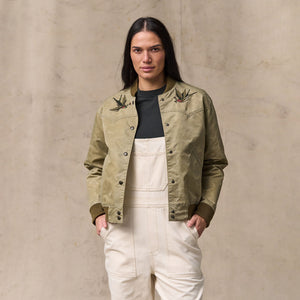 Women's western satin jacket von Filson | Silver sage (Beige)