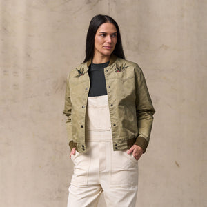 Women's western satin jacket von Filson | Silver sage (Beige)
