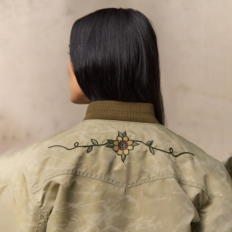 Women's western satin jacket von Filson | Silver sage (Beige)