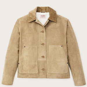 Women's short suede barn jacket von Filson | Light gray (Beige)