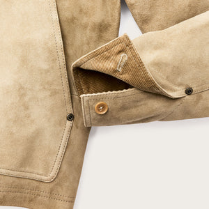 Women's short suede barn jacket von Filson | Light gray (Beige)
