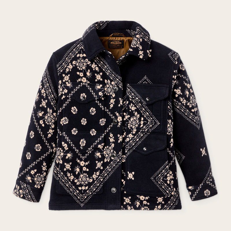 Women's jacquard wool cruiser jacket von Filson | Ink navy (Blue)