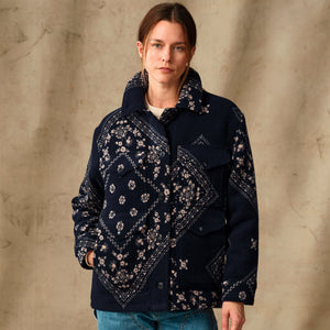 Women's jacquard wool cruiser jacket von Filson | Ink navy (Blue)