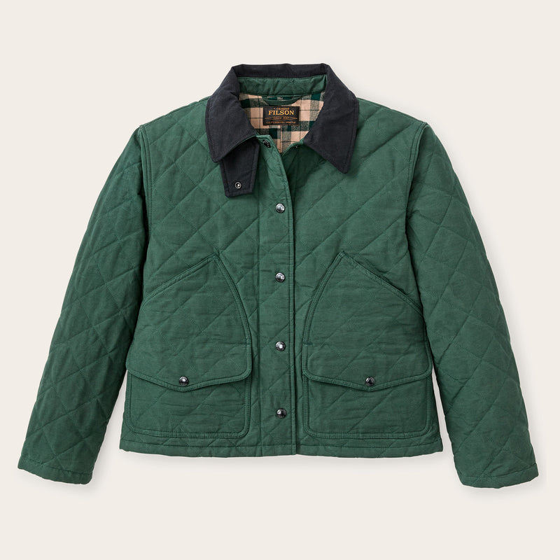 Women's quilted outfitter jacket von Filson | Deep forest (Green)