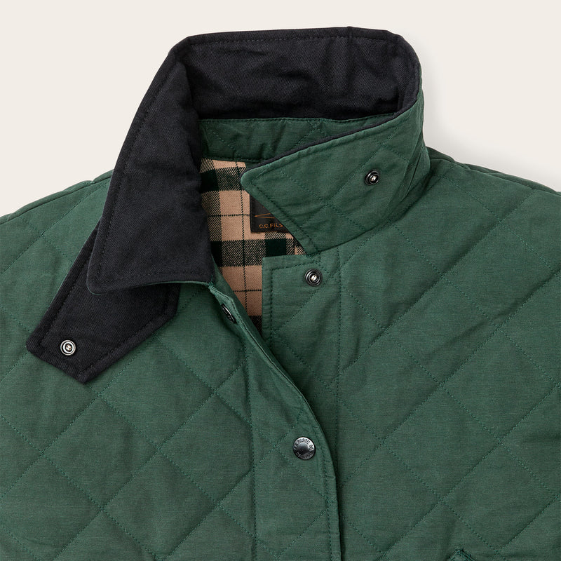 Women's quilted outfitter jacket von Filson | Deep forest (Green)
