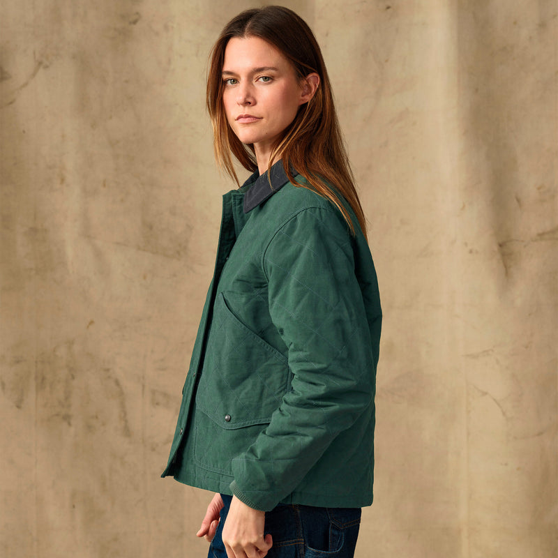 Women's quilted outfitter jacket von Filson | Deep forest (Green)