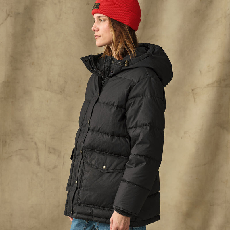 Women's heritage cotton down parka by Filson | Black (Black)