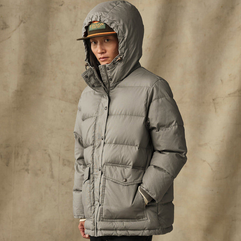 Women's heritage cotton down parka by Filson | Smokey olive (Green)