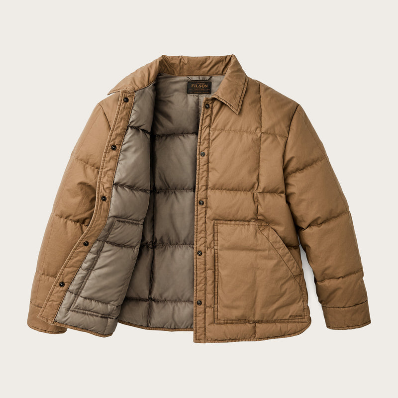 Women's heritage cotton down jacket von Filson | Antique bronze (Brown)