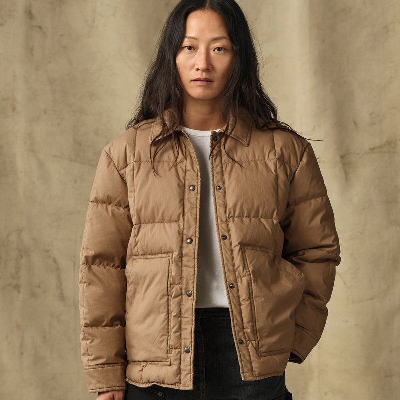 Women's heritage cotton down jacket von Filson | Antique bronze (Brown)