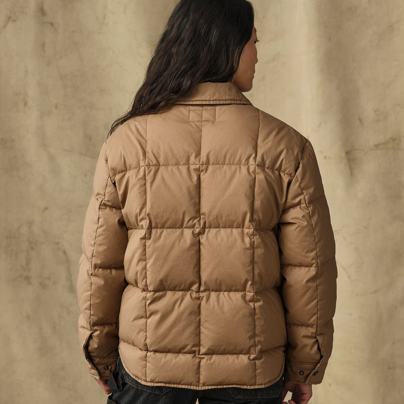 Women's heritage cotton down jacket von Filson | Antique bronze (Brown)