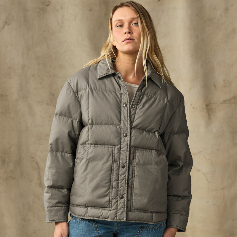 Women's heritage cotton down jacket von Filson | Smokey olive (Green)
