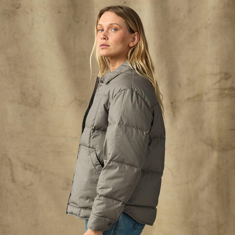 Women's heritage cotton down jacket von Filson | Smokey olive (Green)