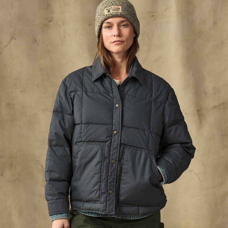 Women's heritage cotton down jacket von Filson | Bluefin (Blue)