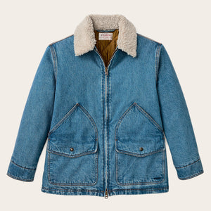 Women's insulated denim outfitter coat by Filson | Vintage indigo (Blue)