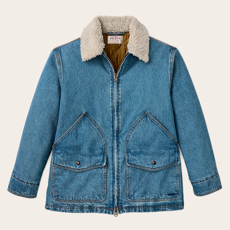 Women's insulated denim outfitter coat by Filson | Vintage indigo (Blue)