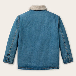 Women's insulated denim outfitter coat by Filson | Vintage indigo (Blue)