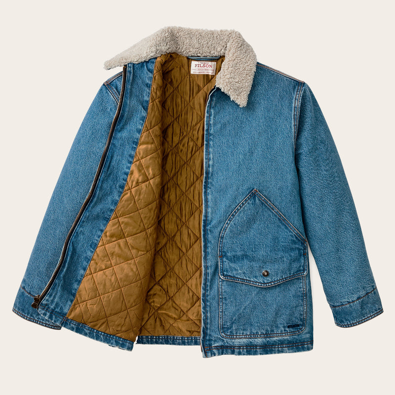 Women's insulated denim outfitter coat by Filson | Vintage indigo (Blue)