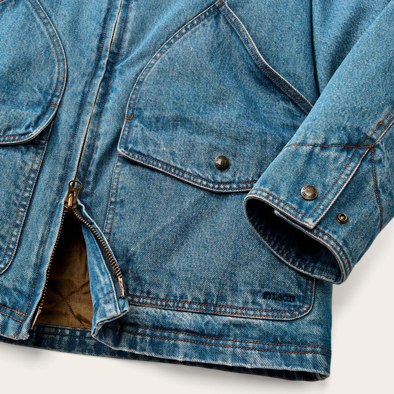Women's insulated denim outfitter coat by Filson | Vintage indigo (Blue)