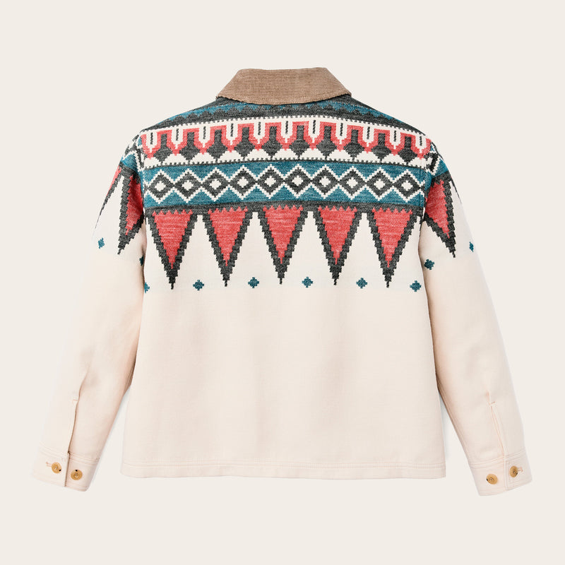 Women's colchuck short jacket von Filson | Sand / teal multi (White)