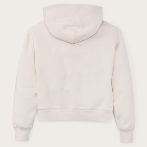 Women's french terry half-zip hoodie von Filson | Ivory (White)