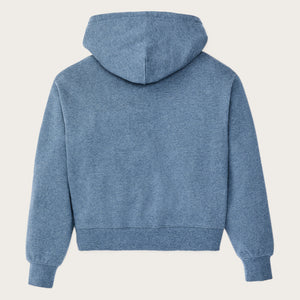 Women's french terry half-zip hoodie von Filson | Light blue (Blue)